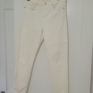 Banana Republic Cream Skinny Jeans